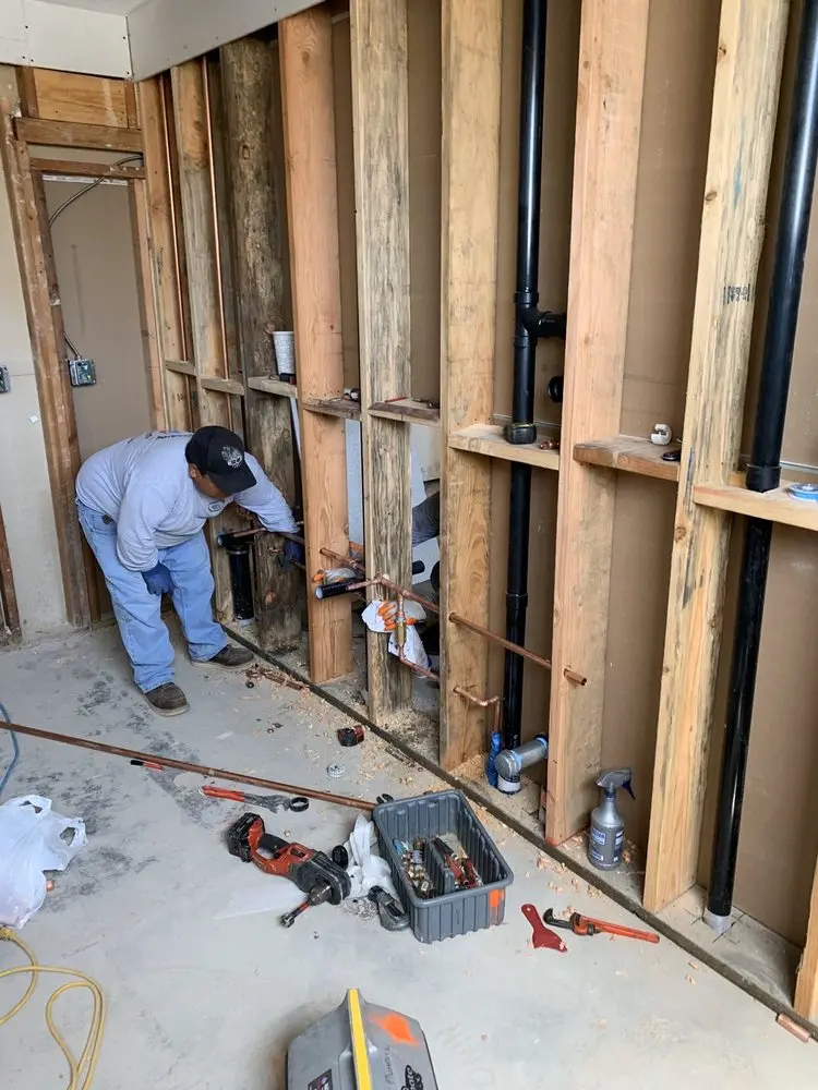 Commercial rough-in plumbing for Water Heater Replacement in Gardiner